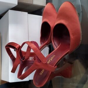 Sz 36 NIB $695 Sies Marjan satin heels